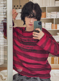 [LAN ARCHIVE] Lettering Stripe Knit