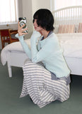 SWAY STRIPE UNBAL SKIRT