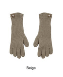 Lavin Finger Hole Knit Gloves