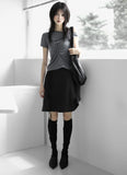Cut off draped T-shirt