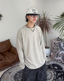 Rubin Pigment Button T-Shirt