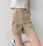 Pocket Cargo Feminine Cotton Shorts