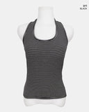 Tinlu Halterneck Stripe Cap Sleeveless