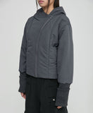 Hooded Asymmetrical Puffer Jacket
