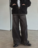 Barrier Cat Snap Bootcut Denim Pants