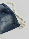 Rivered Denim Backpack