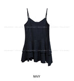 Popo Check Bustier Unbalance One Piece