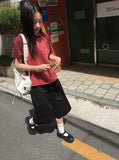 [BAONHAUS] Hirun Dot Color Matching Raglan Short Sleeve Tee