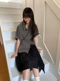 Loen Tie Midi Skirt