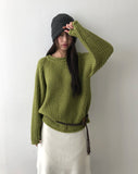 Daran Alpaca Round Neck Wool Long Sleeve Knit