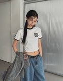 88 line crop short sleeve