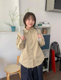 Covendi Shoulder Pintuck Cotton Over Shirt