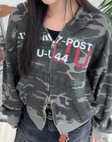 Everton Camo Waffle Hood Zip-Up