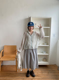 Lenna cut banding bermuda pants