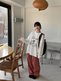 Gills pin tuck color wide pants