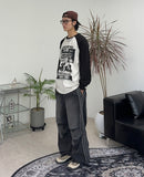 Derriff Color Matching Long Sleeve T-Shirt