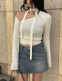 Unbalance Sailor Tie Knit