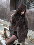 Rodin Fluffy Fur Wool Half Coat