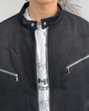 Halen biker suede jacket