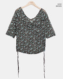 Bianca Flower Three Quarter T-shirt