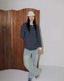 Ratto Stripe Color Matching Long Sleeve Sweatshirt