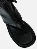 Open frame zip boots