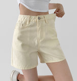 Waterproof Banding Straight Fit Cotton Shorts