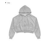 Nat Two-Way Cropped Hood Zip-Up