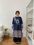 [unisex] Onbi Layered Over Long Sleeve Tee