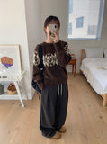 Benidi Snowflake Nordic Loose Wool Knit