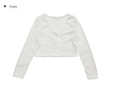 Tessa V Crop Cardigan