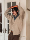 Glow Angora Y-neck Cardigan