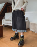 Cuffrey Dart Rollup Bermuda Denim Pants