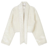 Evie scarf fur shearling jacket