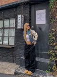Peer One Track Crop Leather Jacket