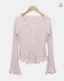 Levin Frill Lace Cardigan
