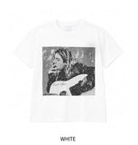 Grunge Vintage Photo Print Short Sleeve T-shirt