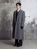 [LANARCH] Cashmere Boucle Double-Breasted Long Coat