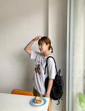 Deppu Bear Printing Short Sleeve Tee
