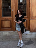 [U-BASIC] [1+1] Mitzu U-neck short sleeves