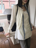Neuron String Lace Color Matching Layered Mini One Piece
