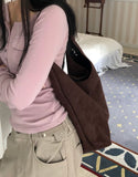 Leanne Suede Shoulder Bag