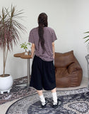Loupe Button Track Bermuda Pants