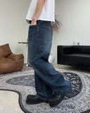 Derif Wrinkle Washed Denim Pants