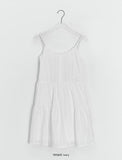Royun Punching Layered Sleeveless Midi One Piece