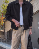 Laken Cotton Washed Zipper Blouson