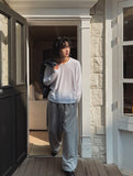Fire embroidery string training pants
