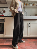 Kedi semi wide cotton pants