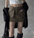Ends Washing Cargo Skirt