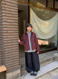 Tenden Stud Raw Denim Balloon Wide Pants